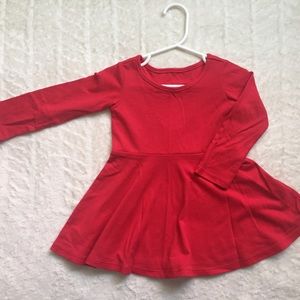 Red heart back dress